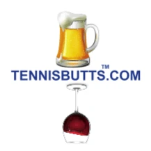 Tennis Happies "Beer Or Wine" Tennis Butt Decals