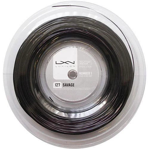 Luxilon String Savage Black 16L 1.27mm – String Reel 1 Luxilon String Savage Black 16L 1.27mm – String Reel