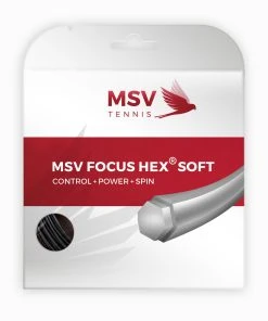 MSV Focus Hex Set Soft Black 1.3 Tennis String