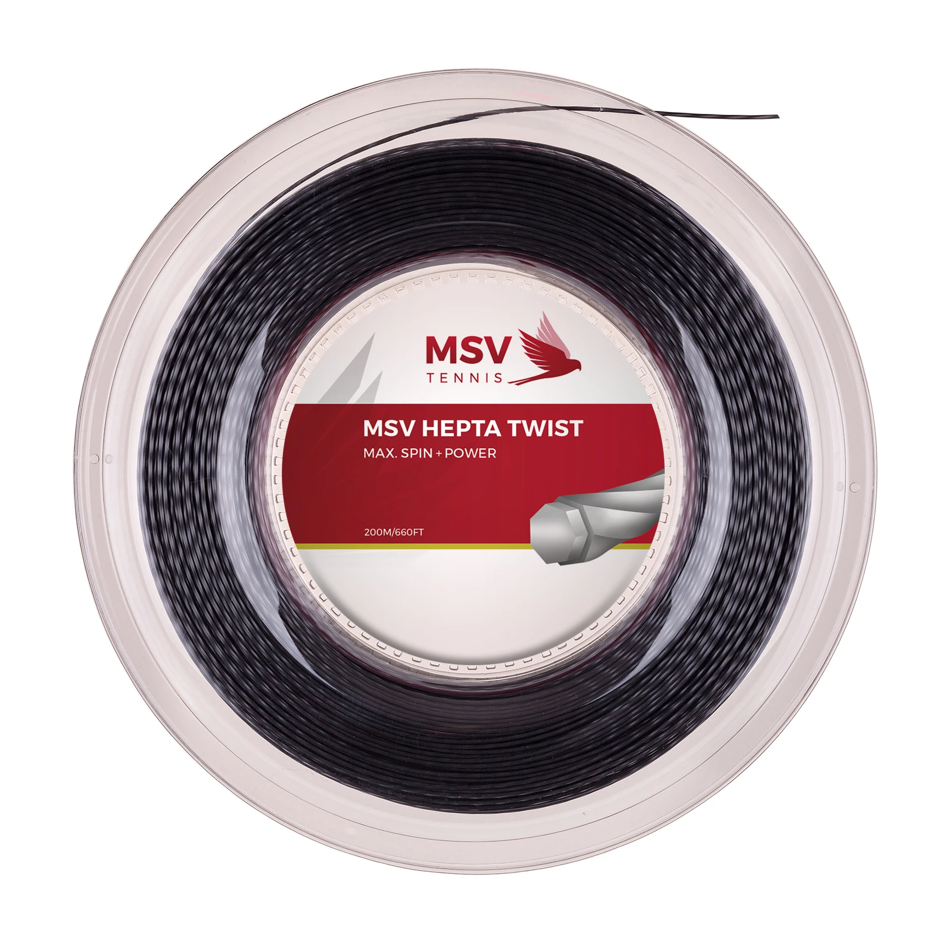 MSV Heptatwist Reel 1.25 Tennis String 1 MSV Heptatwist Reel 1.25 Tennis String
