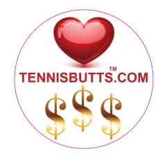 Tennis Happies "Love Or Money" Tennis Butt Decals