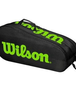 Wilson Team 2 Comp Black And Green 6R – Racket Bag