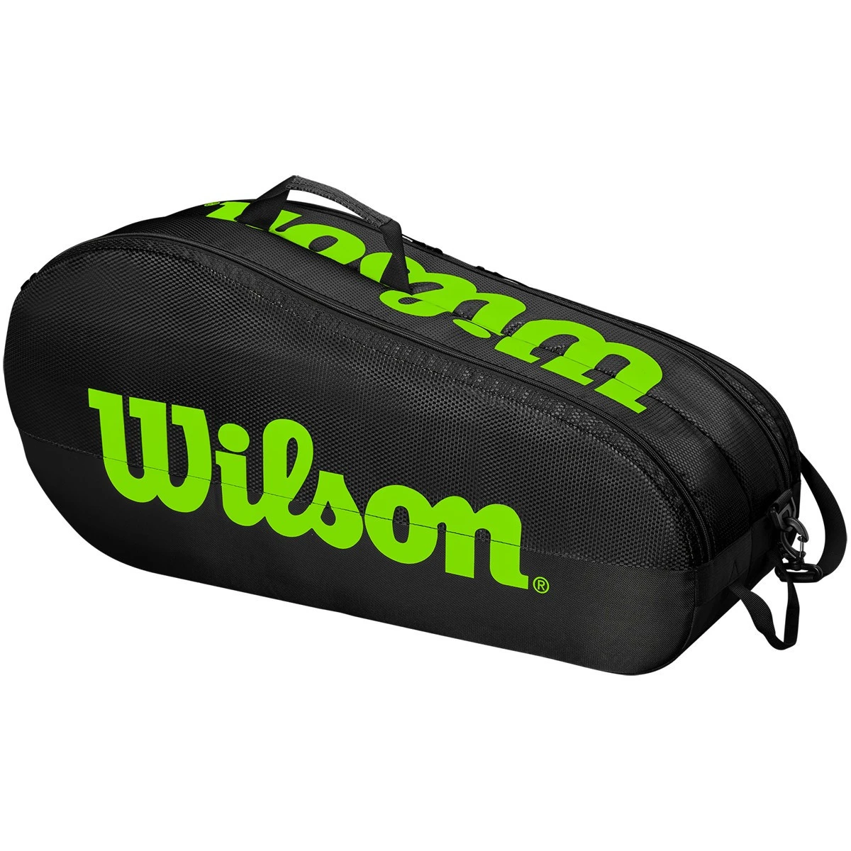 Wilson Team 2 Comp Black And Green 6R – Racket Bag 1 Wilson Team 2 Comp Black And Green 6R – Racket Bag