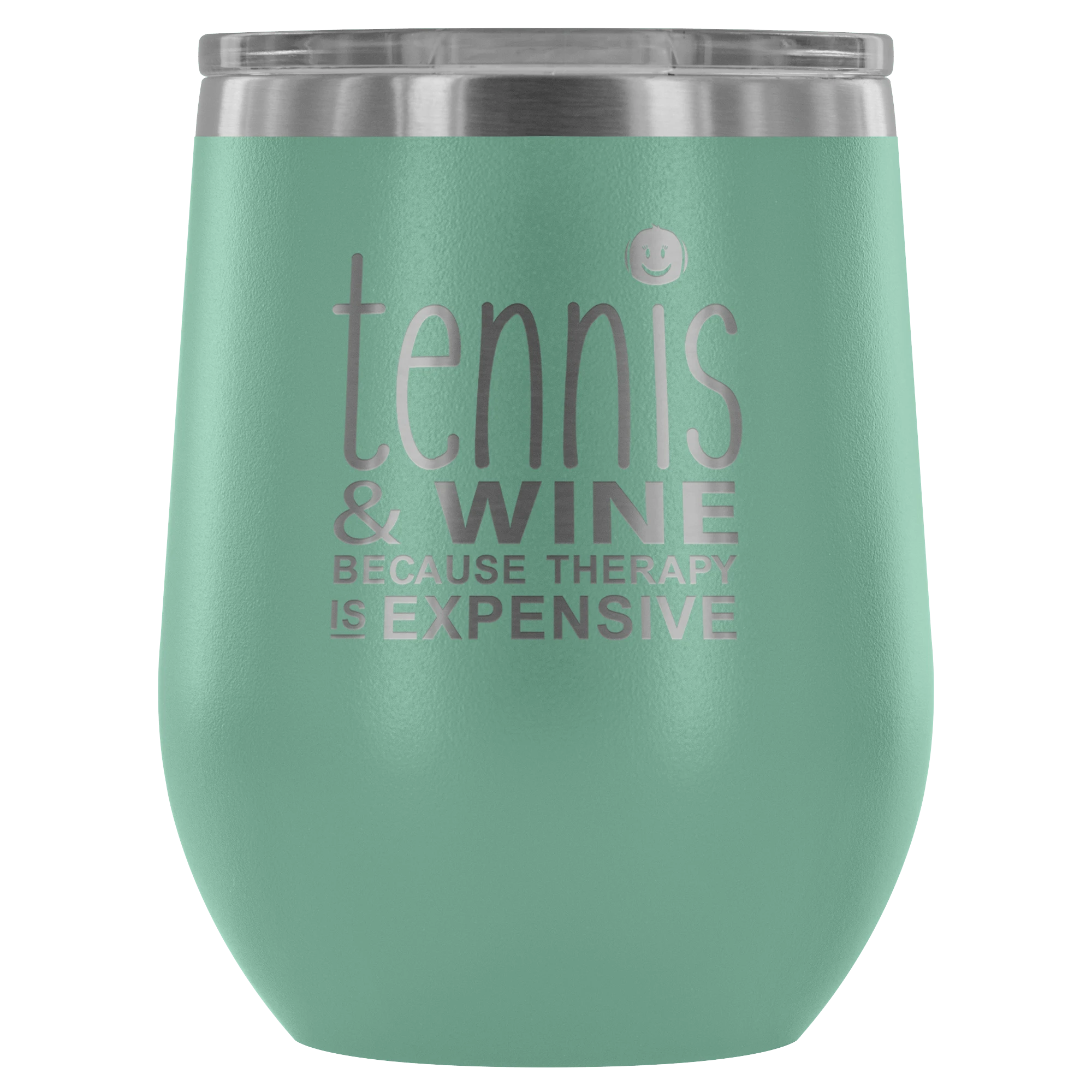 Teelaunch Tennis Wine Tumbler With Lid 11 Teelaunch Tennis Wine Tumbler With Lid - Image 11