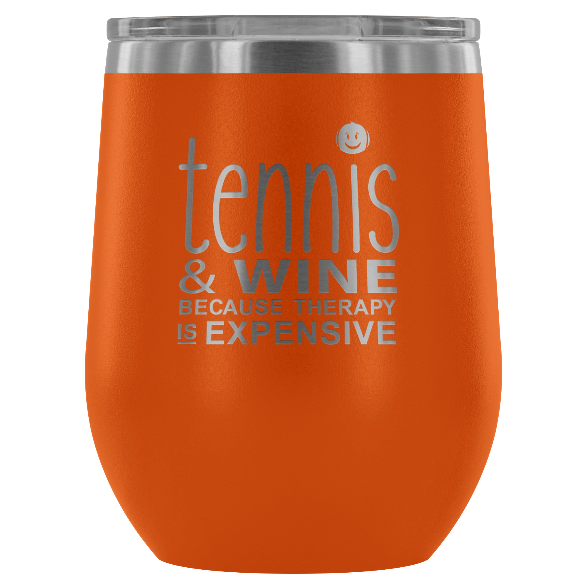 Teelaunch Tennis Wine Tumbler With Lid 9 Teelaunch Tennis Wine Tumbler With Lid - Image 9