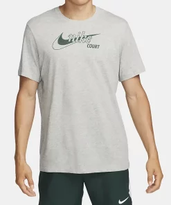 Nike Court Dri-Fit Swoosh Grey – Mens Shirt