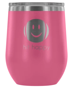 Teelaunch Hit Happy Tennis Wine Tumbler With Lid
