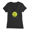 Teelaunch Hit Happy Tennis - Women's Bella V-Neck T-Shirt
