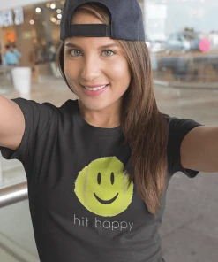 Teelaunch Hit Happy Tennis - Women's Next Level Triblend T-Shirt 15 Teelaunch Hit Happy Tennis - Women's Next Level Triblend T-Shirt -NIKE shop hit happy girl selfie