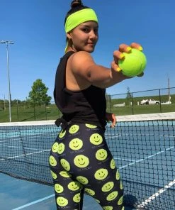 Hit Happy Tennis - Women's Capri Leggings -NIKE shop hit happy tennis leggings
