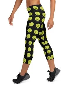 Hit Happy Tennis - Women's Capri Leggings -NIKE shop mockup b1693aa6