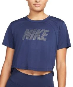 Nike Dri Fit Womans Crop Top Navy