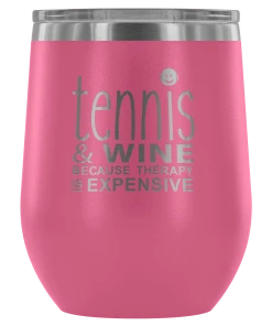 Teelaunch Tennis Wine Tumbler With Lid
