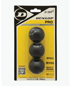 Dunlop Pro Double Yellow 3 Pack – Squash Balls