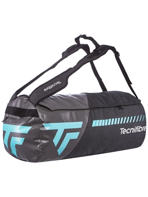 TECNIFIBRE Womens Tempo Rackpack Grey And Teal – Racket Bag 1 TECNIFIBRE Womens Tempo Rackpack Grey And Teal – Racket Bag