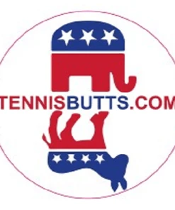 Tennis Happies "Democrat Or Republican" Tennis Butt Decals