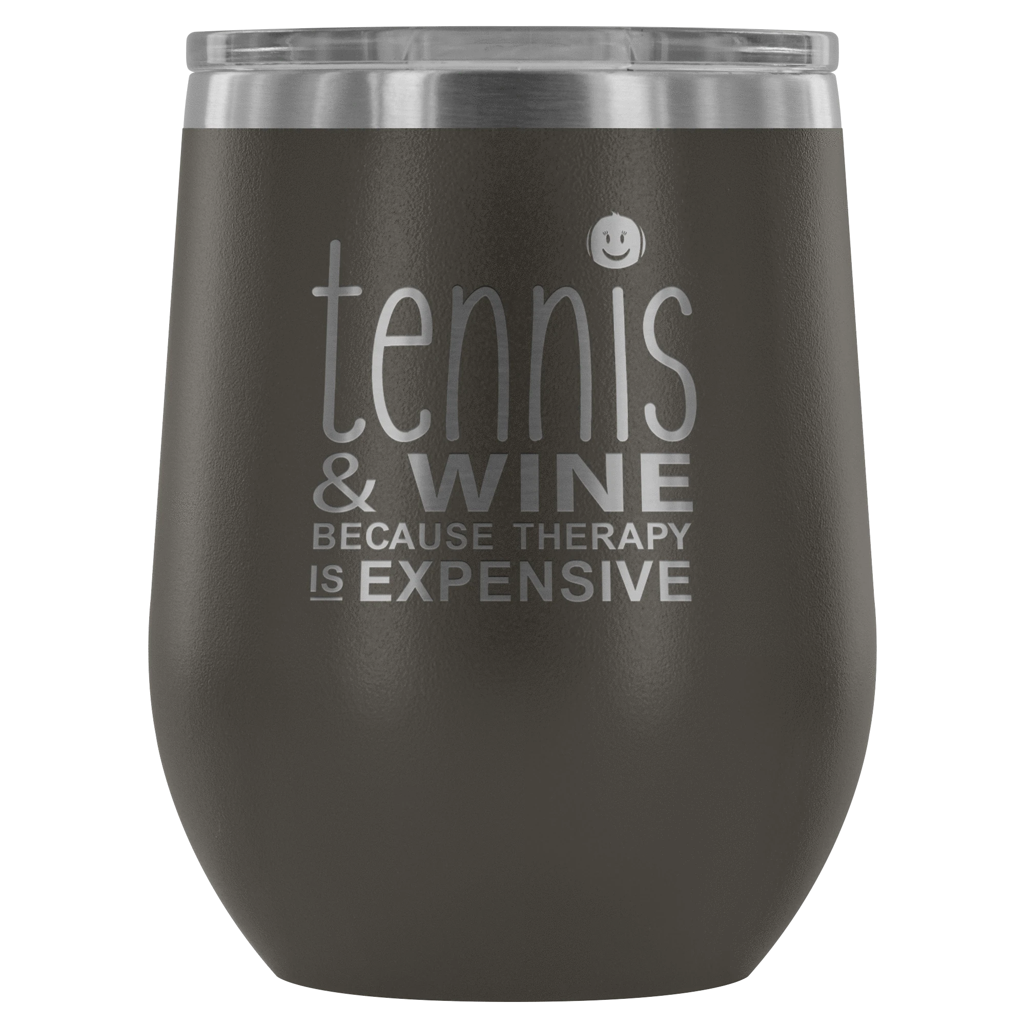 Teelaunch Tennis Wine Tumbler With Lid 10 Teelaunch Tennis Wine Tumbler With Lid - Image 10